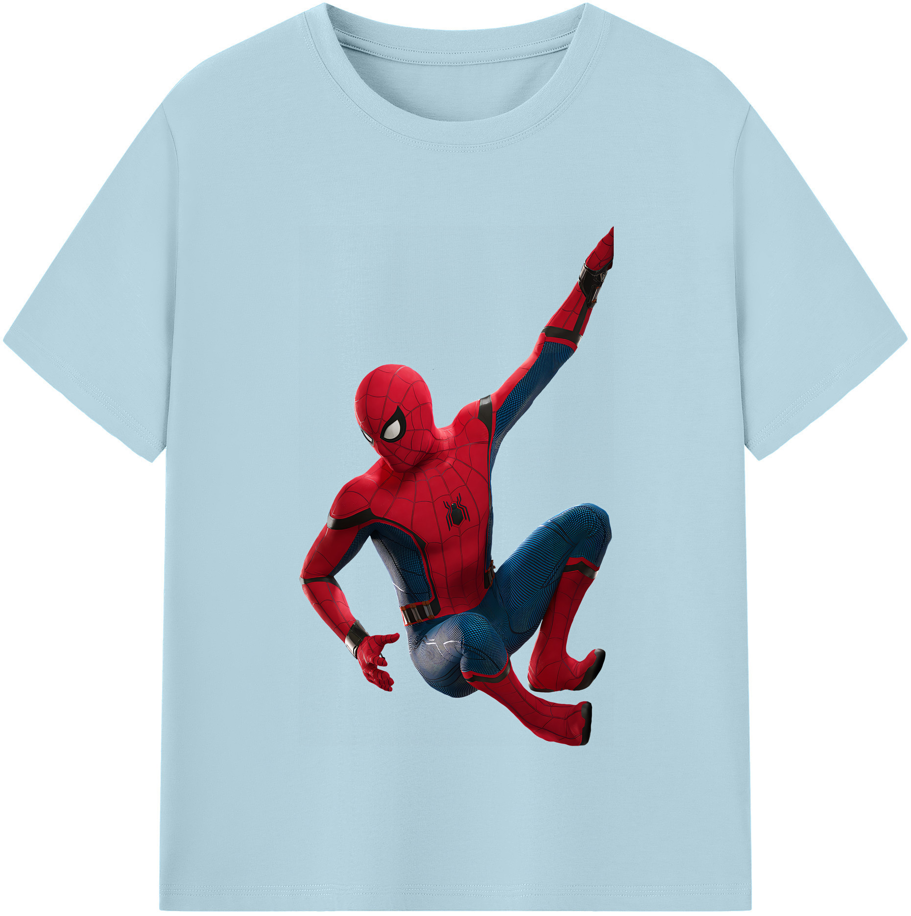 （画像用） Spider Man スパイダーマン 綿100％半袖Tシャツ（フロントプリント）